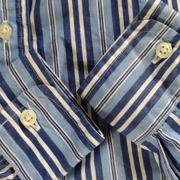 Ralph Lauren polo button up shirt dress blue boys 5 - Picture 4 of 6